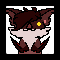 Animated pixel art gif of Drak licking the screen, old-school deviantart style. Credit to my friend, @plantsrkewl on bsky